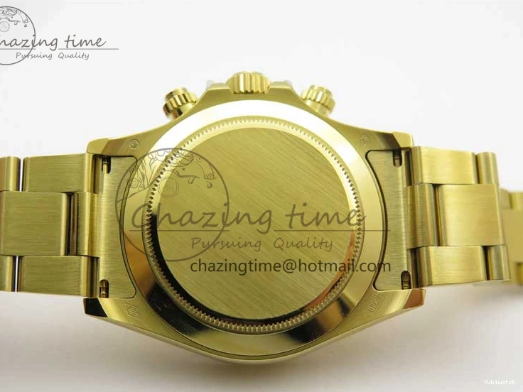 KKF Steel YG Dial Best 904L Edition 1:1 Green Bracelet YG Daytona on A7750 0410